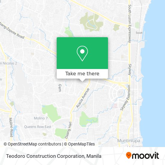 Teodoro Construction Corporation map