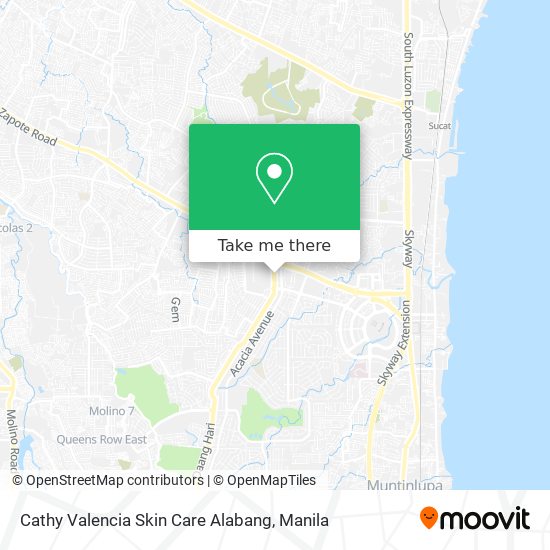 Cathy Valencia Skin Care Alabang map