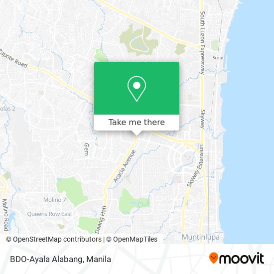 BDO-Ayala Alabang map