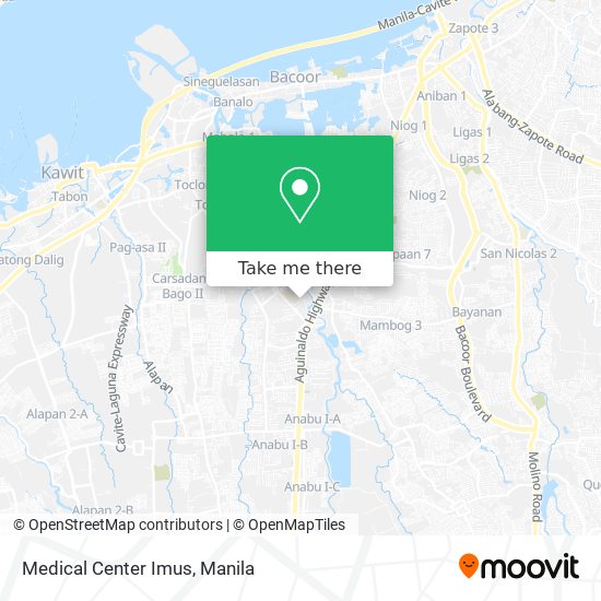 Medical Center Imus map