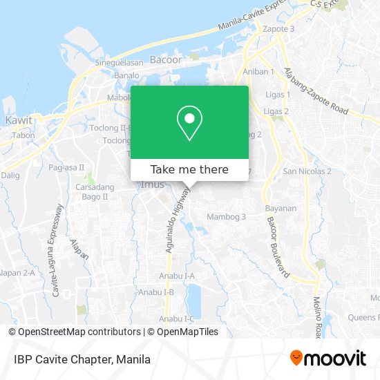IBP Cavite Chapter map
