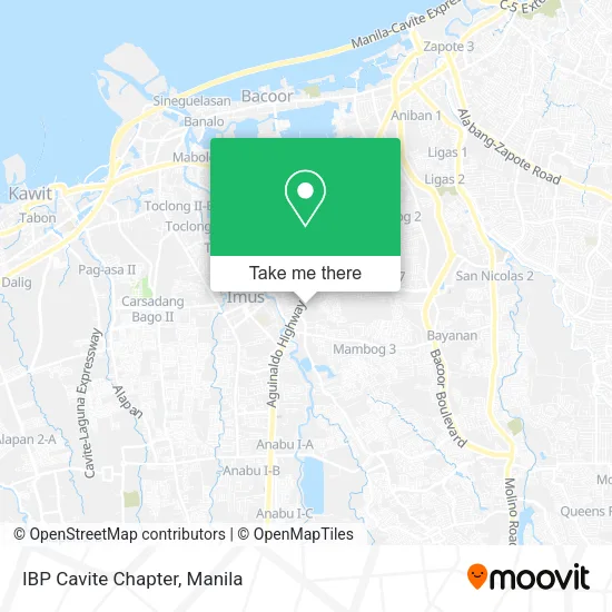 IBP Cavite Chapter map