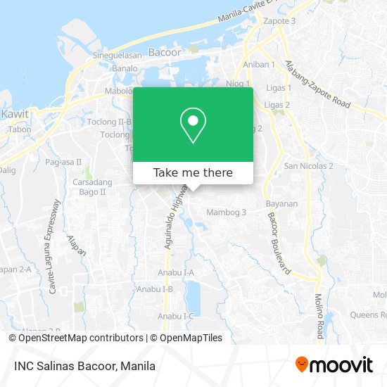 INC Salinas Bacoor map