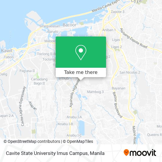 Cavite State University Imus Campus map