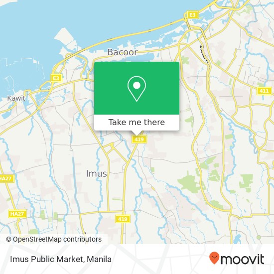 Imus Public Market map