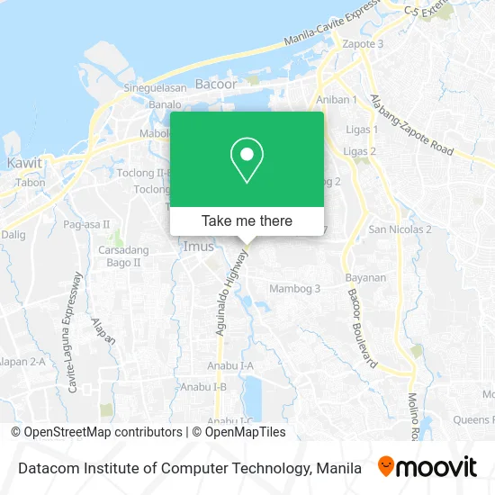 Datacom Institute of Computer Technology map