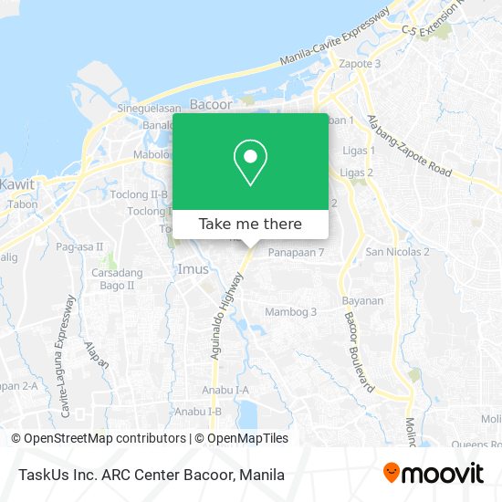 TaskUs Inc. ARC Center Bacoor map
