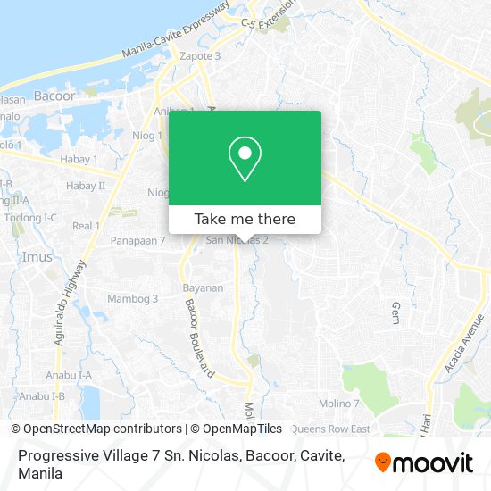 Progressive Village 7 Sn. Nicolas, Bacoor, Cavite map
