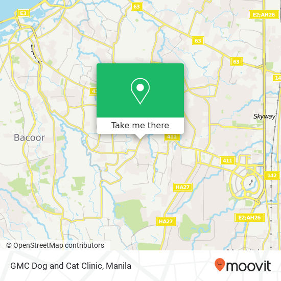 GMC Dog and Cat Clinic map