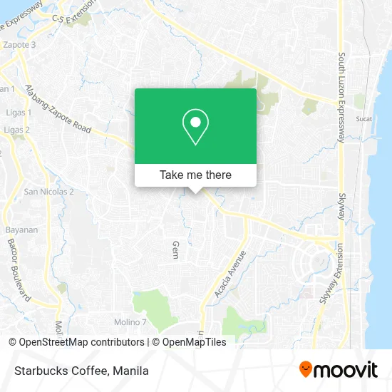 Starbucks Coffee map