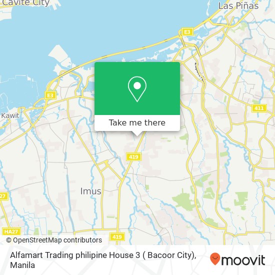 Alfamart Trading philipine House 3 ( Bacoor City) map