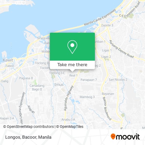 Longos, Bacoor map