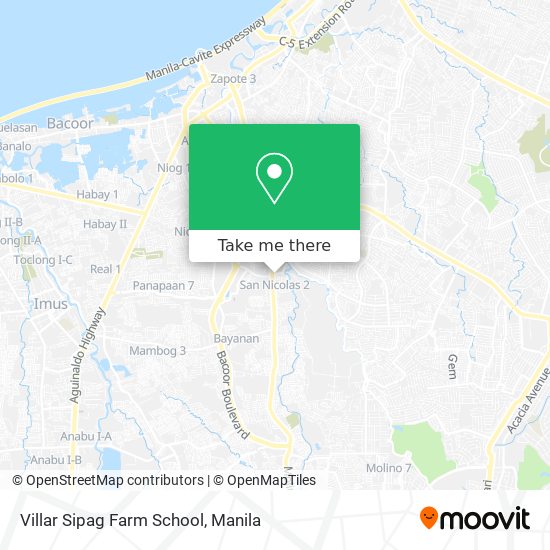 Villar Sipag Farm School map