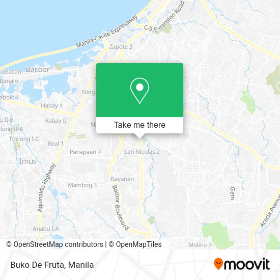 Buko De Fruta map