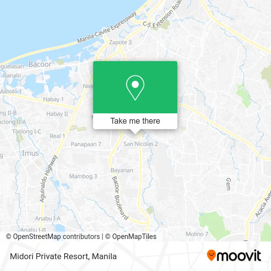 Midori Private Resort map