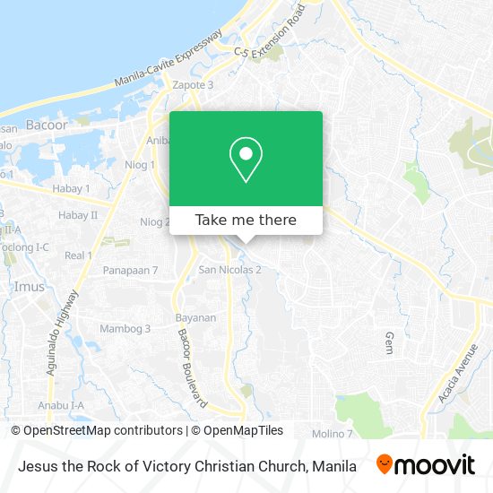 Jesus the Rock of Victory Christian Church map