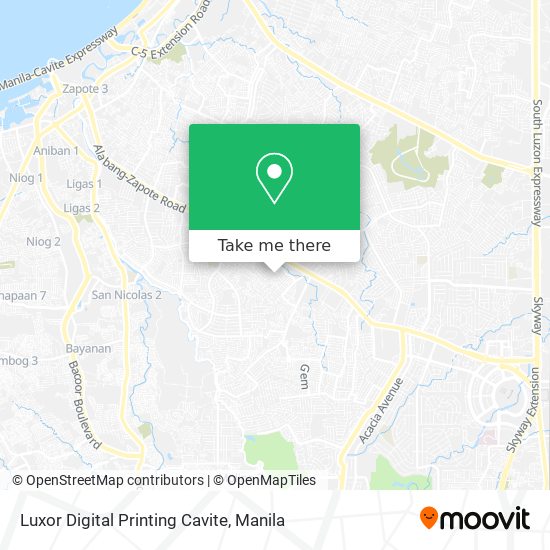Luxor Digital Printing Cavite map