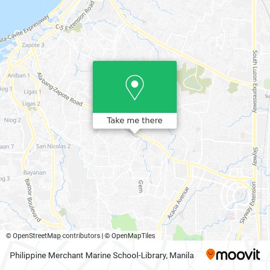 Philippine Merchant Marine School-Library map