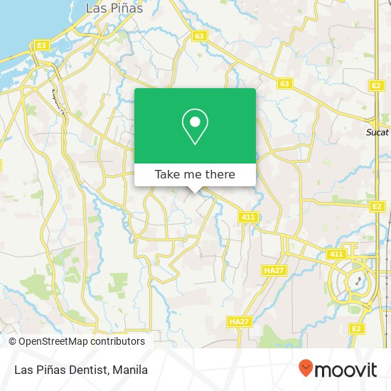 Las Piñas Dentist map