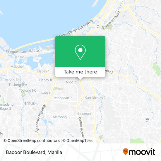 Bacoor Boulevard map