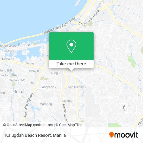 Kalugdan Beach Resort map