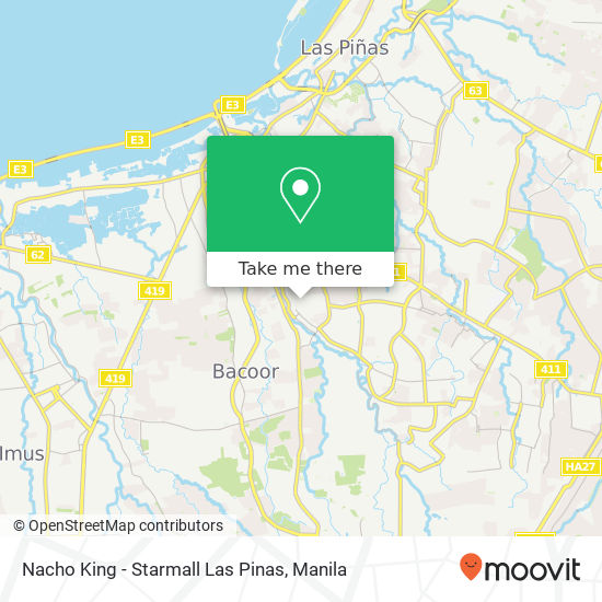 Nacho King - Starmall Las Pinas map