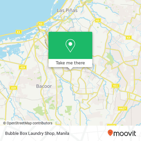 Bubble Box Laundry Shop map