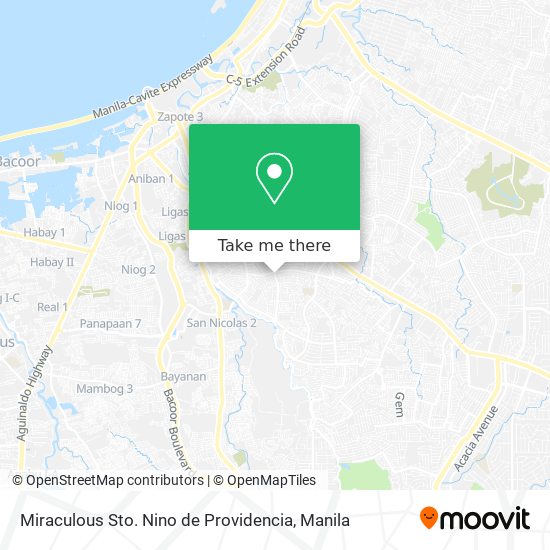 Miraculous Sto. Nino de Providencia map
