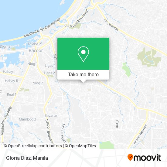 Gloria Diaz map