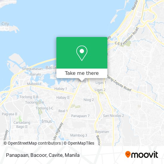 Panapaan, Bacoor, Cavite map