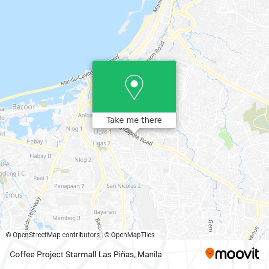 Coffee Project Starmall Las Piñas map