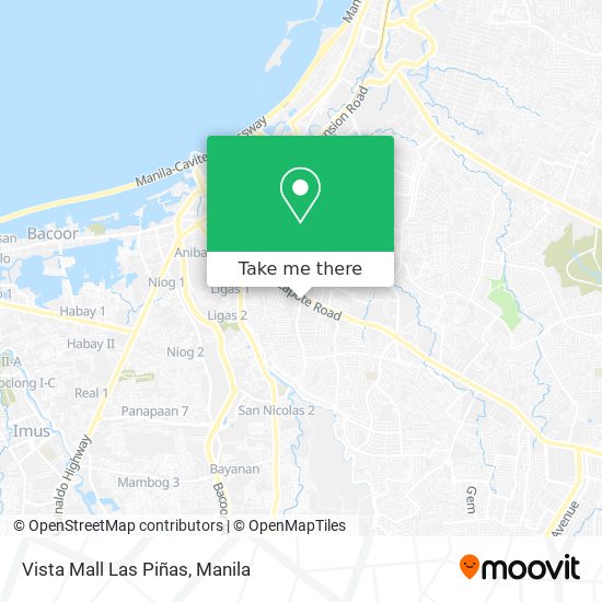 Vista Mall Las Piñas map