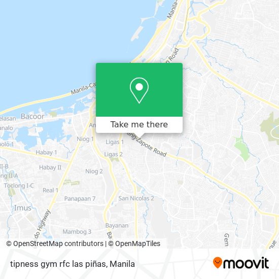 tipness gym rfc las piñas map