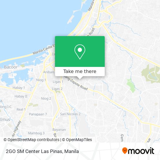 2GO SM Center Las Pinas map