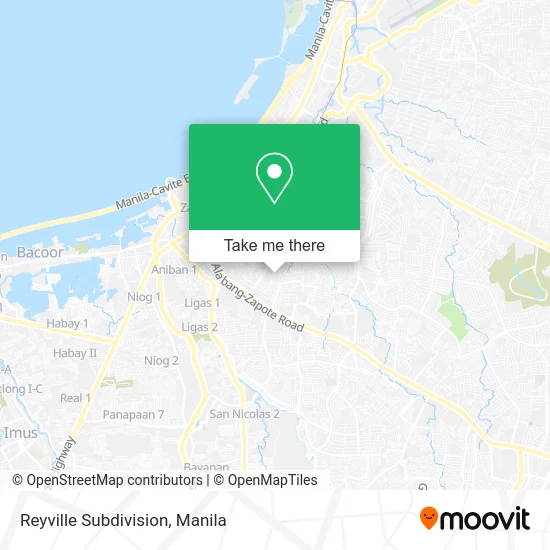 Reyville Subdivision map