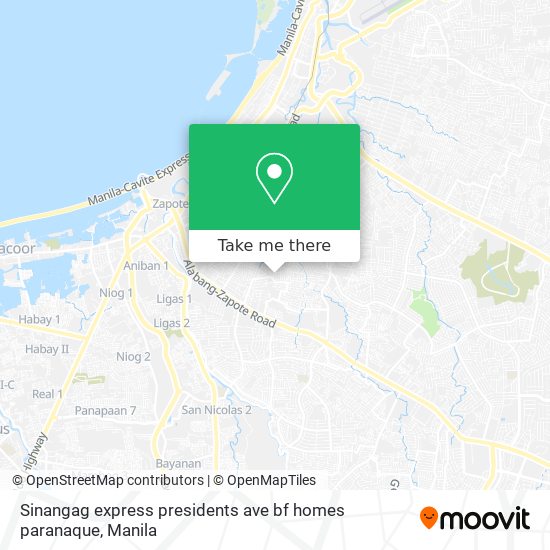 Sinangag express presidents ave bf homes paranaque map