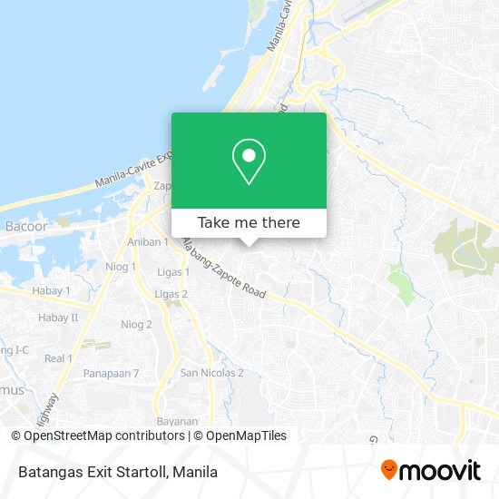 Batangas Exit Startoll map