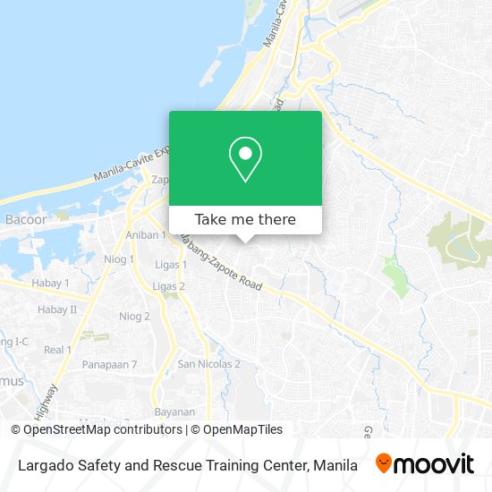 Largado Safety and Rescue Training Center map