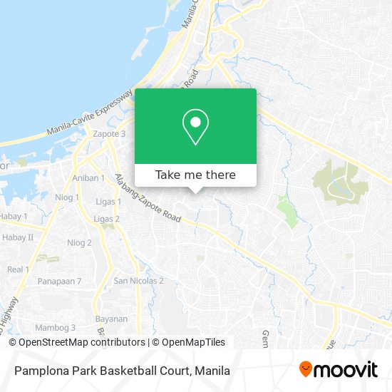 Pamplona Park Basketball Court map