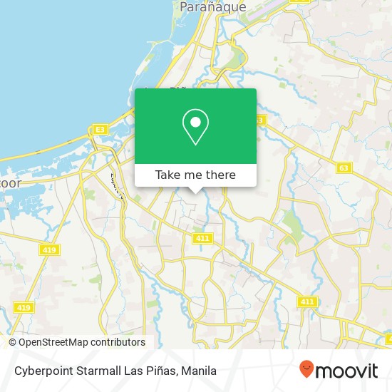 Cyberpoint Starmall Las Piñas map