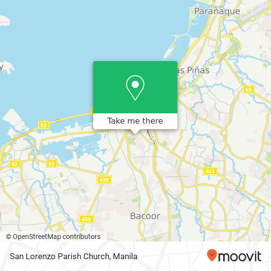 San Lorenzo Parish Church map