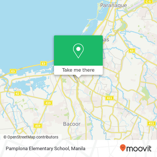 Pamplona Elementary School map