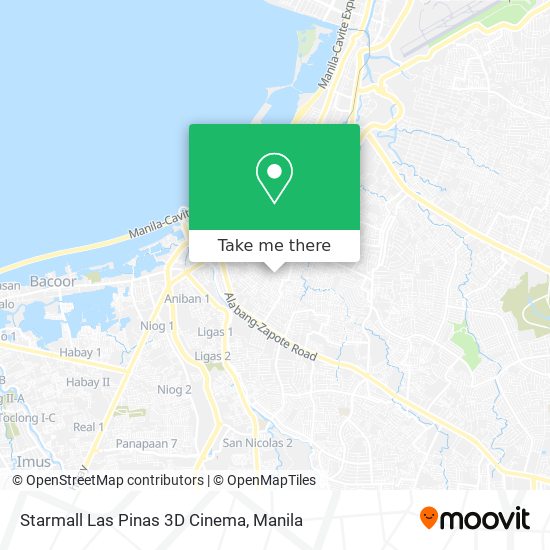 Starmall Las Pinas 3D Cinema map