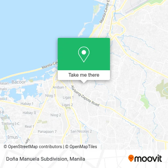 Doña Manuela Subdivision map