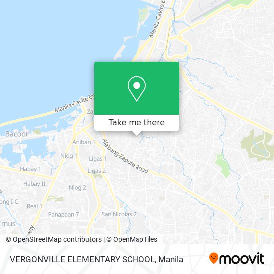 VERGONVILLE ELEMENTARY SCHOOL map