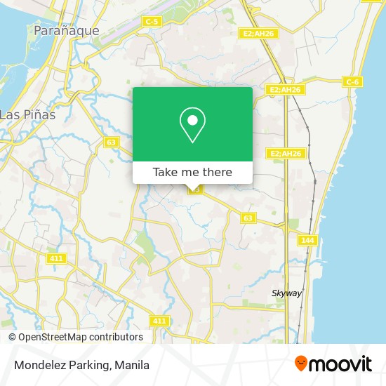 Mondelez Parking map