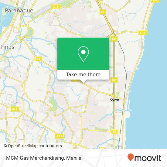 MCM Gas Merchandising map