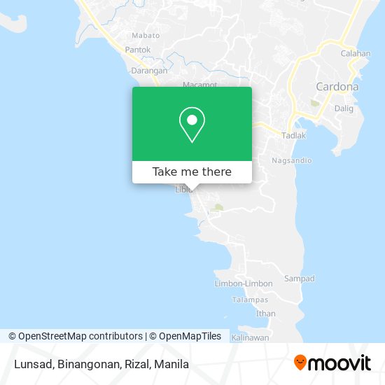 Lunsad, Binangonan, Rizal map