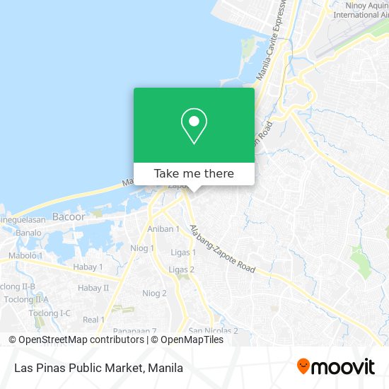 Las Pinas Public Market map