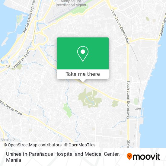 Unihealth-Parañaque Hospital and Medical Center map
